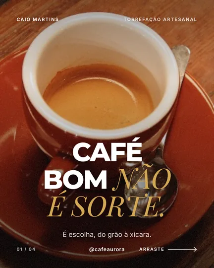 Slide de carrossel com a marca do cliente