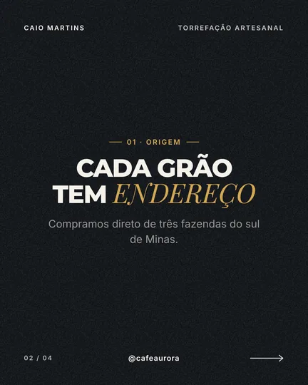 Exemplo de carrossel criado no Renome OS
